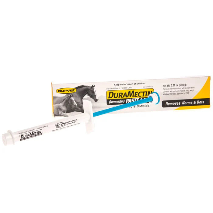 Durvet Duramectin Equine Wormer Paste – 3 Tubes | Broad-Spectrum Horse Dewormer | Controls Strongyles, Bots, Roundworms