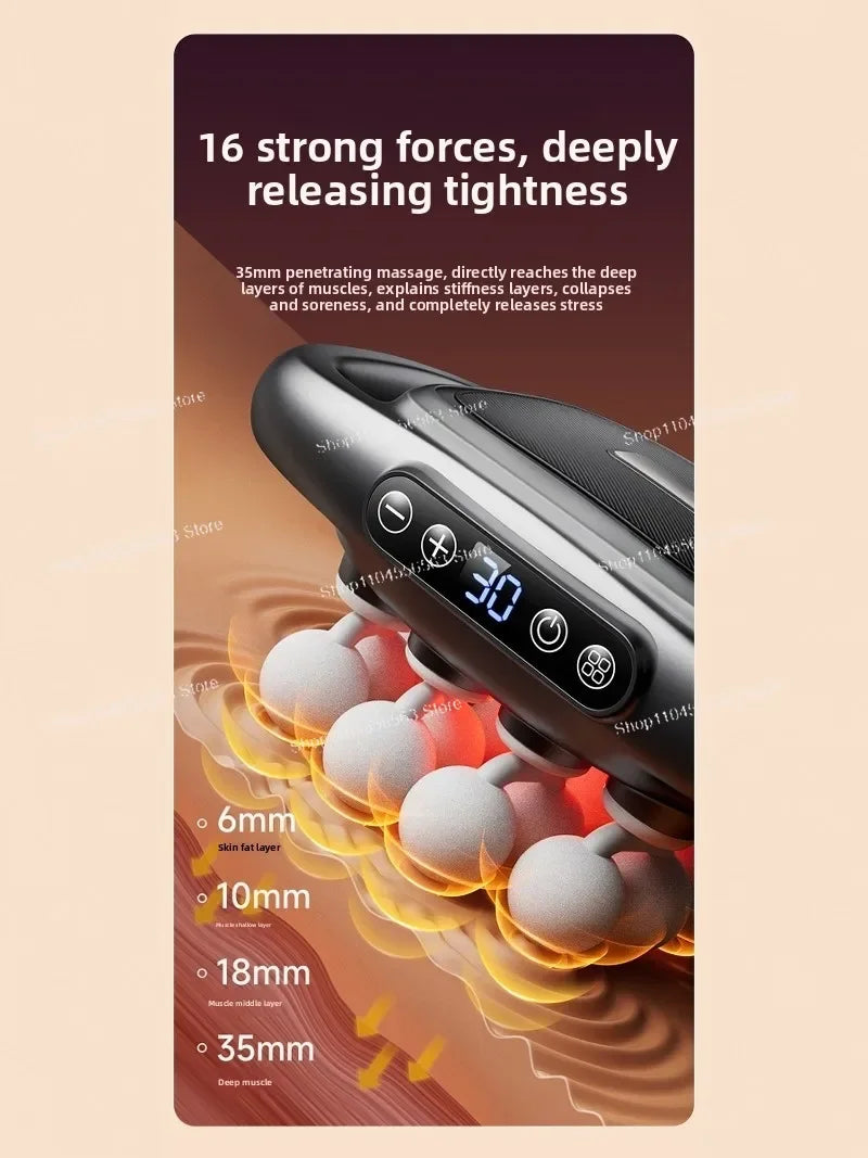 Muscle Massage Gun 16 Heads Deep Tissue Relaxation Neck Massager