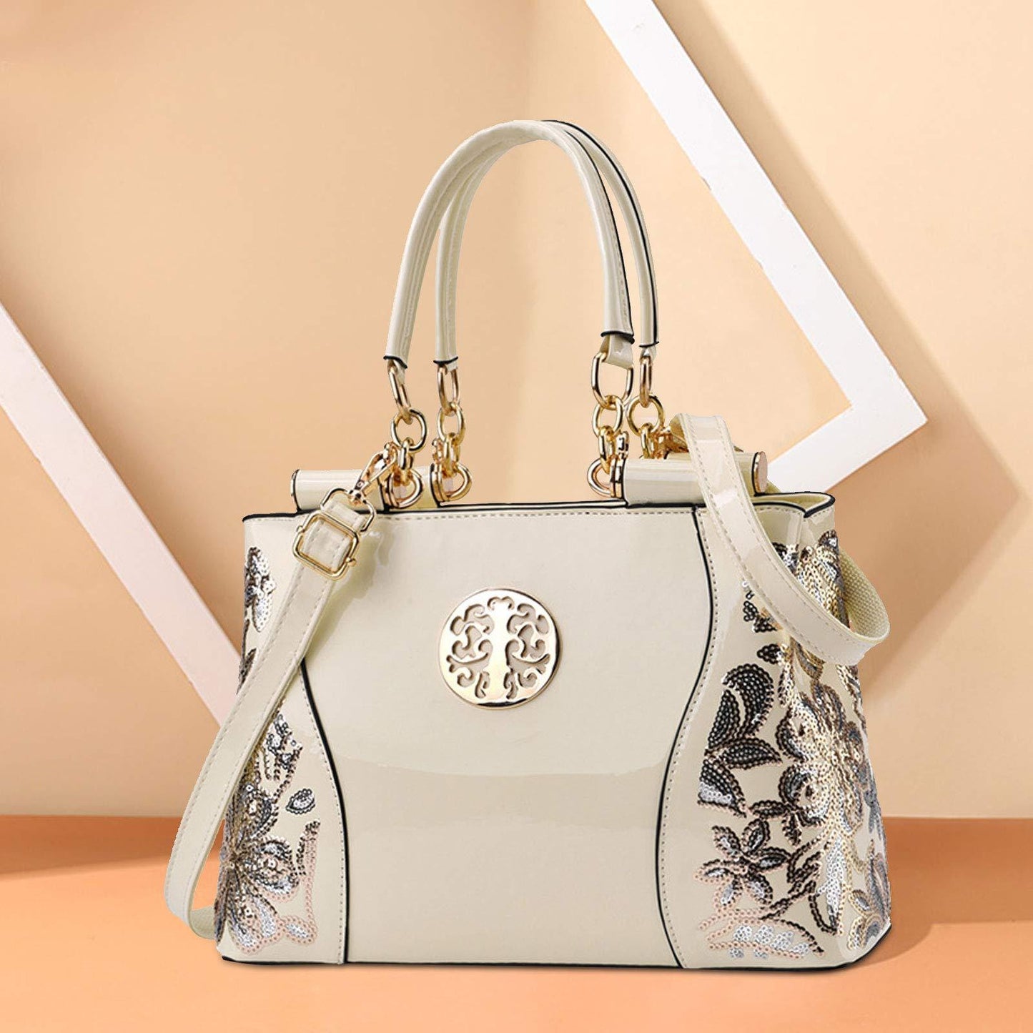 Elegant Patent Leather Handbags For Women