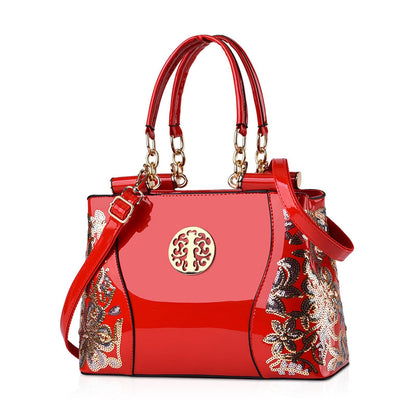 Elegant Patent Leather Handbags For Women