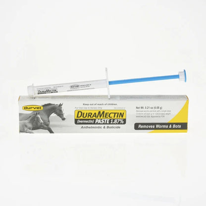 Durvet Duramectin Ivermectin Paste 1.87% Horse Dewormer – 1 Tube | Controls Worms & Bots | Broad-Spectrum Equine Parasite Treatment