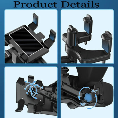 Rotatable And Retractable Car Phone Holder