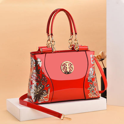 Elegant Patent Leather Handbags For Women