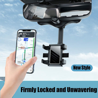 Rotatable And Retractable Car Phone Holder