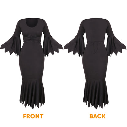 LADIES WITCH FANCY DRESS COSTUME 