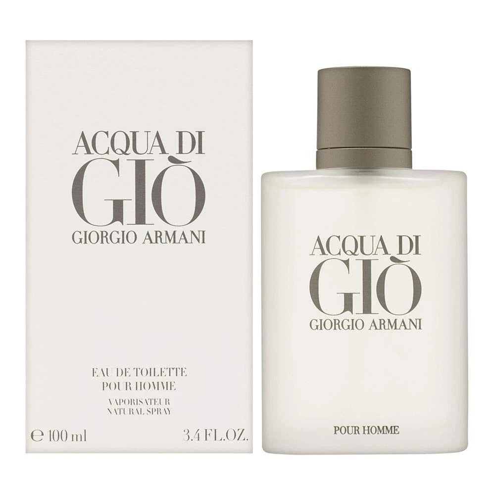 Giorgio Armani Acqua di Gio 100ml Eau de Toilette Spray for Men – Brand New & Sealed – Fresh Long Lasting Fragrance