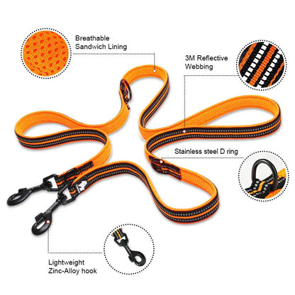 7 In 1 Multi-Function Adjustable Dog Lead