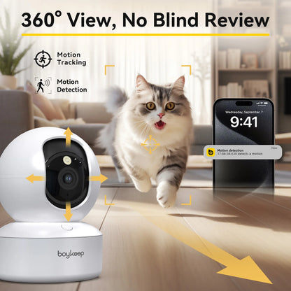 BoyKeep 3MP 5G/2.4GHz WiFi Home Security