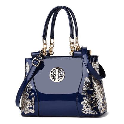 Elegant Patent Leather Handbags For Women