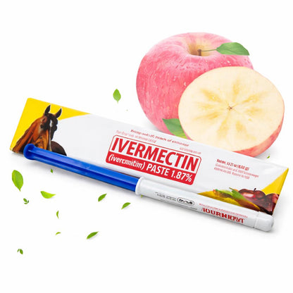 Durvet Ivermectin Paste 1.87% Apple Flavoured Horse Dewormer | Broad-Spectrum Parasite Control | Easy Oral Syringe
