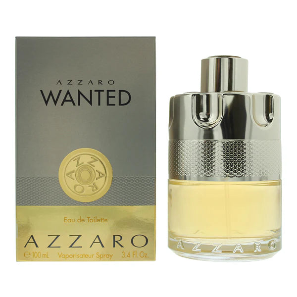 Azzaro Wanted Eau de Toilette 100ml (3.4oz) Spray for Men – Fresh Woody Spicy Fragrance – Brand New & Sealed