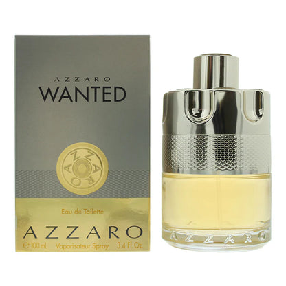 Azzaro Wanted Eau de Toilette 100ml (3.4oz) Spray for Men – Fresh Woody Spicy Fragrance – Brand New & Sealed